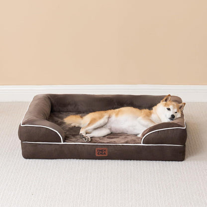 Orthopädisches Hundebett XL mit Memory Foam, waschbar, wasserdicht