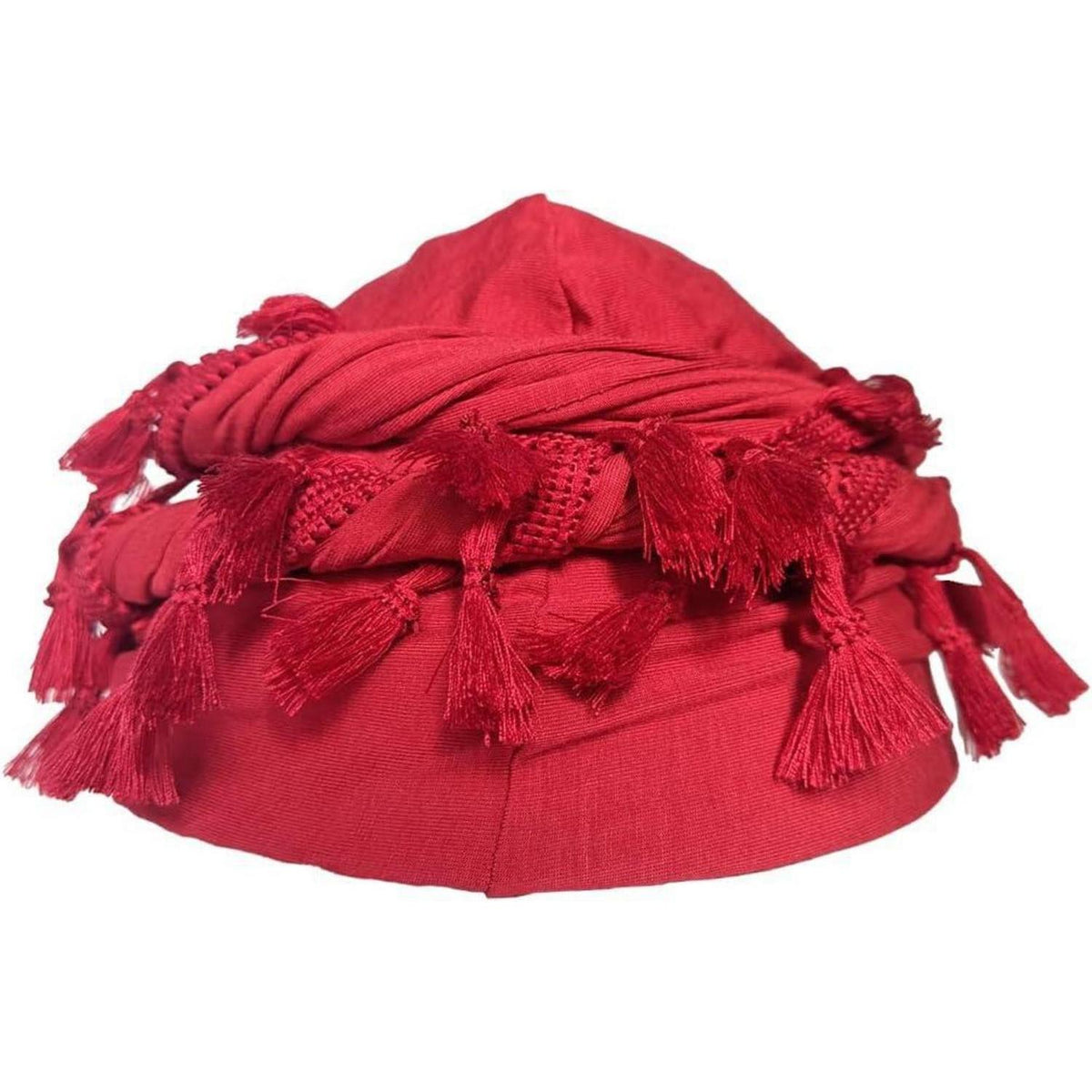 Vintage Herren Turban Durag aus Satin – Weinrot