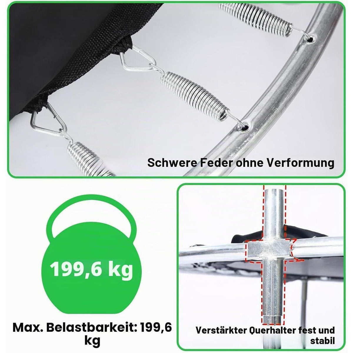 Kindertrampolin mit Basketball & Zubehör – Indoor/Outdoor