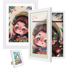 2er Set A4 Kunstfotorahmen weiß - Befüllbarer Bilderrahmen