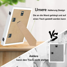 2er Set A4 Kunstfotorahmen weiß - Befüllbarer Bilderrahmen