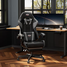 HLONONE Gaming Stuhl mit Fußstütze und Lendenwirbelstütze