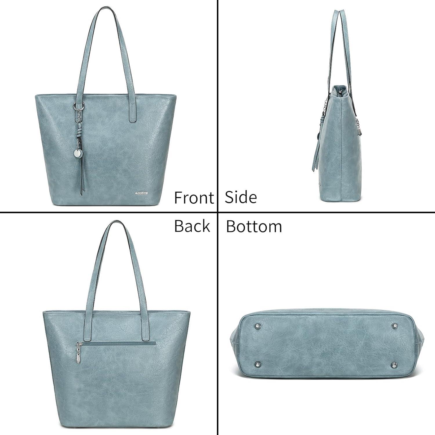Damen Handtasche Shopper Groß 13-Zoll Laptop A4 Patchwork PU-Leder