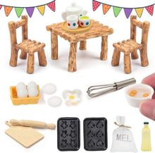 Miniatur Küchen-Set Puppenhaus Zubehör Teetassen Backutensilien