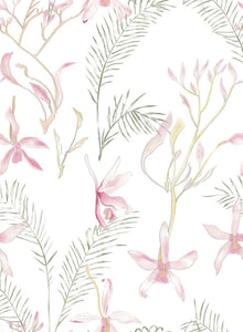 Selbstklebende Tapete Blume PVC Möbelfolie 44x300 cm Rosa