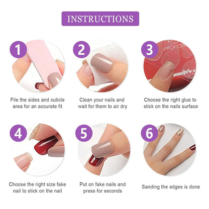 24 Kurze Weiße Rosa French Nails, Oval Glänzend Acrylnägel mit