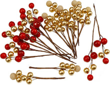 Künstliche Beeren Picks Weihnachtsbaum Dekoration 20 Stück