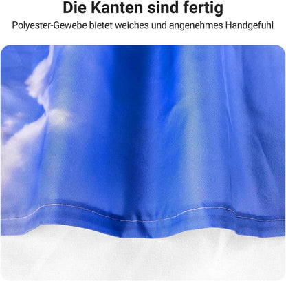 Duschvorhang Delphin 180x200cm Wasserabweisend Antischimmel Textil 12 Ösen