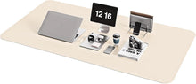 Großes Office Mousepad mit Kunstleder, Wildleder