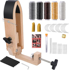 Nähpony Leder Pony Tisch Desktop Handnähen Klemme DIY Kit