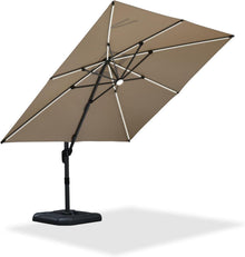 Sonnenschirm 300x300cm mit Solar LED