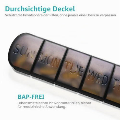 Tablettenbox 7 Tage XL – Medikamentenbox für Morgens & Abends