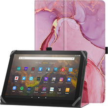 Tablet Schutzhülle mit Ständer und Handschlaufe für 10-11 Zoll - Rosa