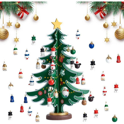 DIY Adventskalender Kinder mit Mini Weihnachtsbaum & 30 Anhängern