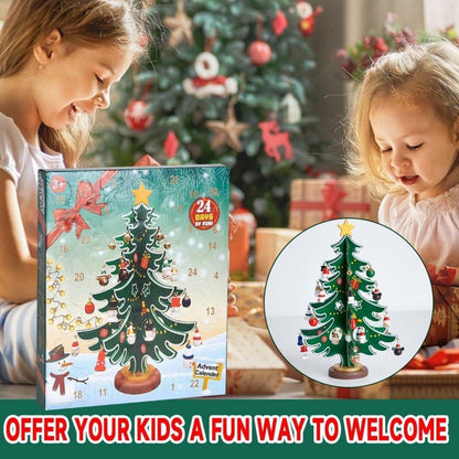 DIY Adventskalender Kinder mit Mini Weihnachtsbaum & 30 Anhängern
