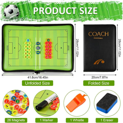 Taktiktafel Fußball Trainermappe mit Magneten & Zubehör