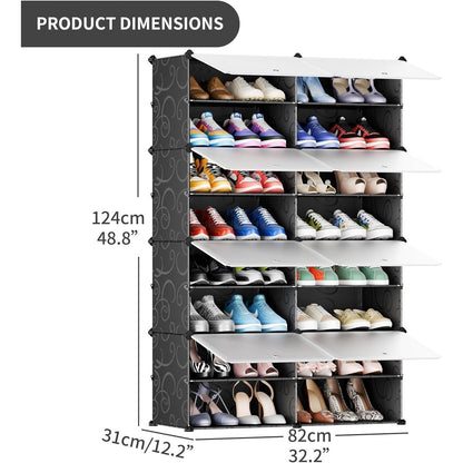 JOISCOPE Schuhschrank Weiß DIY Kunststoff Staubdicht Tragbar