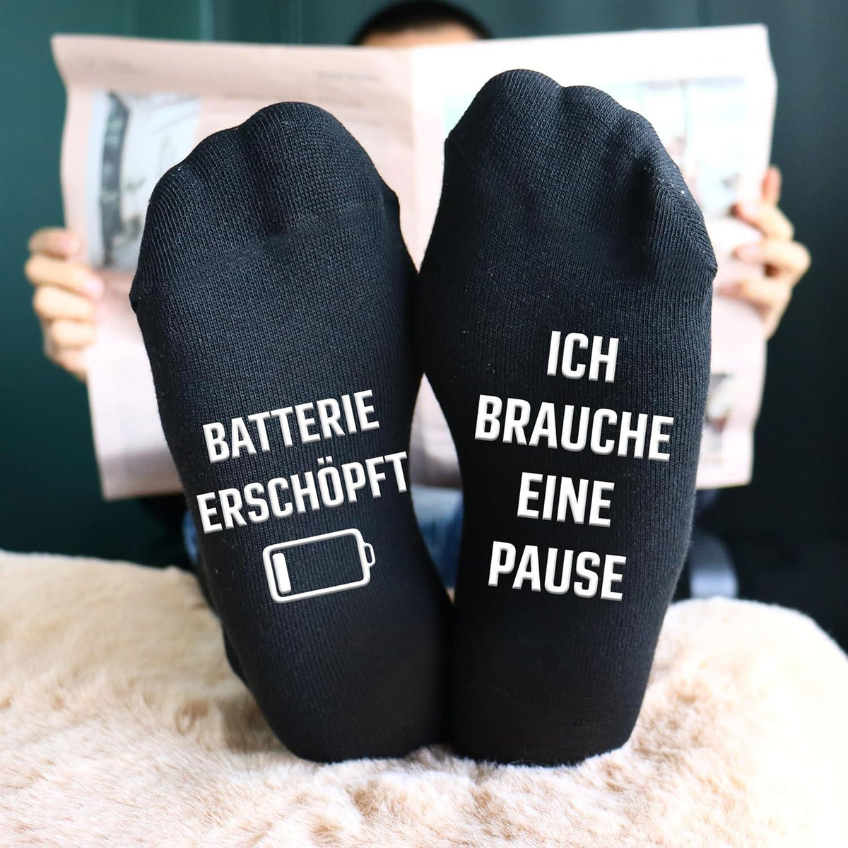 Lustige Sprüche Socken Geschenk Männer 43-46 Baumwolle Nikolaus