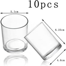 Teelichtgläser Set 10 Stück Kerzenhalter Glas Ø4.5cm x H 6cm