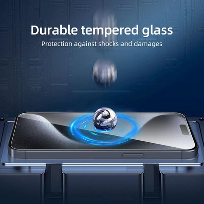 Panzer Schutzglas iPhone 15 Pro Max 16 Plus 6,7 Zoll 9H Ultra-klar