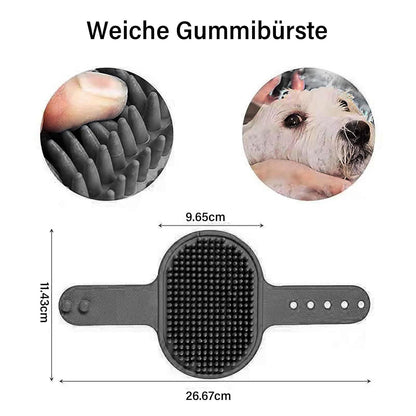 Hundepfoten Reiniger für Große Hunde inkl. 3 Handtücher L Grau