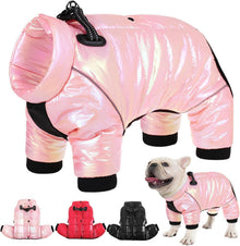 Wasserdichter Hundemantel Winterjacke mit Reflektierendem Streifen und