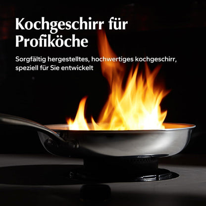 Redchef Keramik Bratpfanne 28 cm Titanium Antihaft Tri-ply