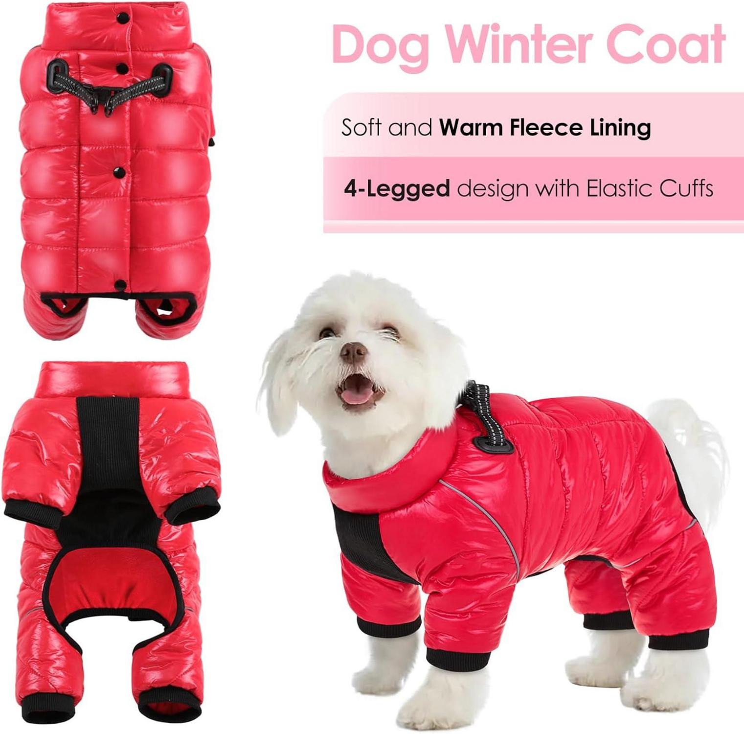 AOFITEE Hundemantel Winter Warme Hundejacke Winddicht