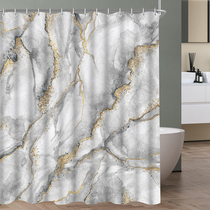 Duschvorhang 200x200cm Marmor Antischimmel Wasserabweisend Waschbar Polyester 12 Ösen Badezimmer