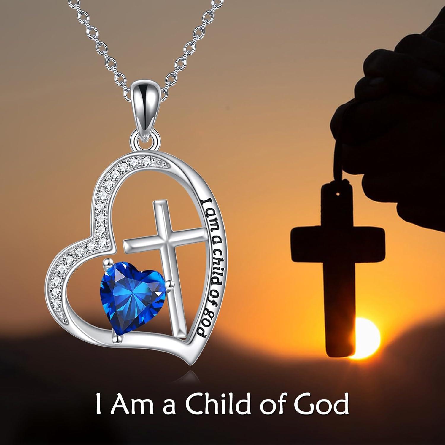 Opal Kreuz Halskette 925 Sterling Silber Mädchen