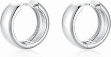 925 Silber Hoop Ohrringe Creolen Hypoallergene Knorpel Huggie 12mm