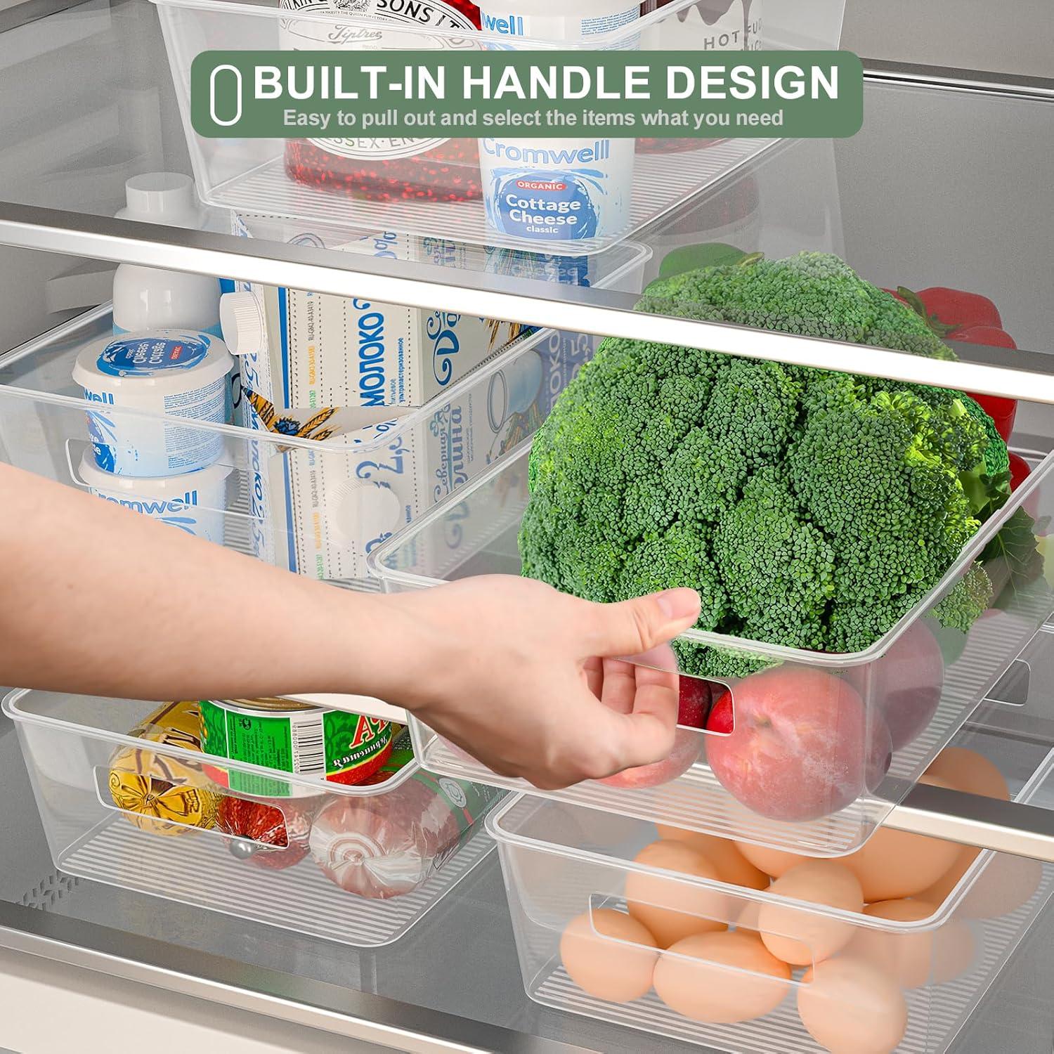 Kühlschrank Organizer Set 5er Spülmaschinenfest BPA-Frei Transparent