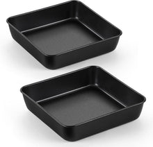 Joyfair Quadratische Kuchenform 2er Set Edelstahl Backform Antihaft