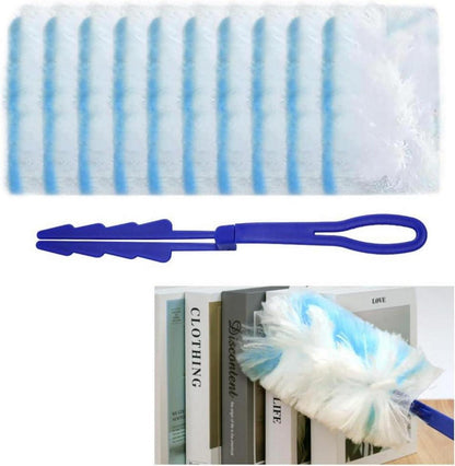 Vicloon Feather Duster Teleskop Mikrofasern Staubwischer Staubbesen 20 Tücher
