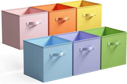 Aufbewahrungswürfel Stoff Kallax Regal 6er Set 33x33x32cm Faltbar