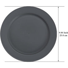 Berglander Kunststoff Teller Set 8 Stück 25cm Grau