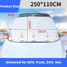 Auto Windschutzscheibenabdeckung mit 5 Magnet 225x110cm