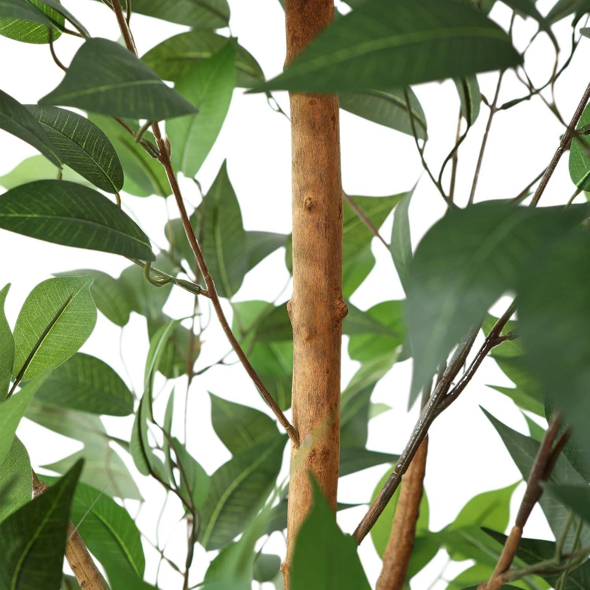 Künstlicher Ficus Baum 180cm mit Naturholzstamm für Home Decor