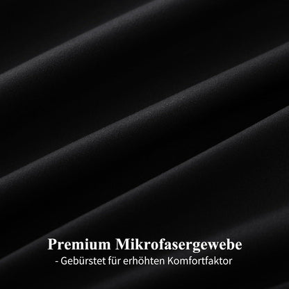 Bettwäsche 200x220 Weiß Wendebettwäsche 3tlg Mikrofaser mit Reißverschluss