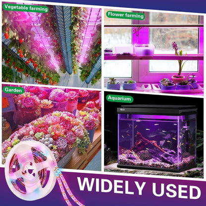 Pflanzenlampe LED Vollspektrum Grow Lampe Auto Timer