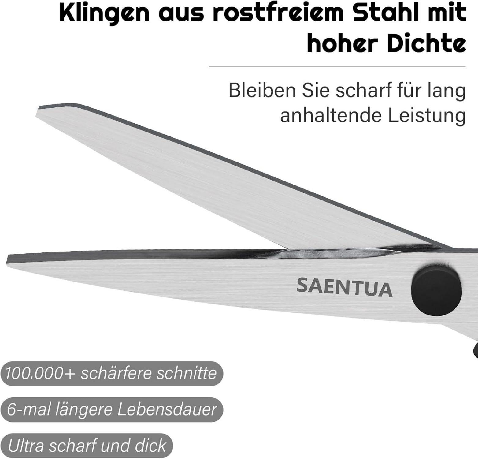 Edelstahl Scheren Set 3 Stück 21cm ultrascharfe Klingen