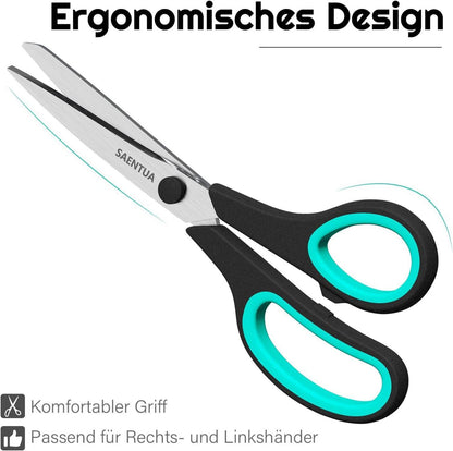 Edelstahl Scheren Set 3 Stück 21cm ultrascharfe Klingen bequeme Griffe