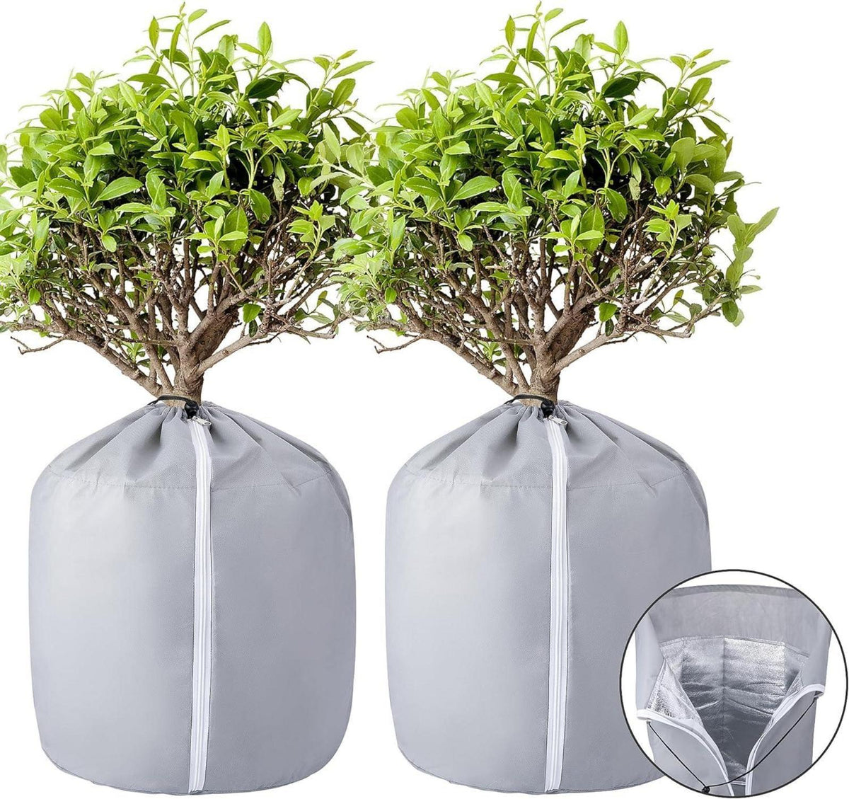 Topfschutz Winter Frost Schutz 2er Set 40x35cm Pflanzenabdeckung