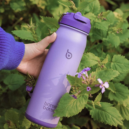 Edelstahl Trinkflasche 24oz Isolierte Sportflasche Outdoor Violett