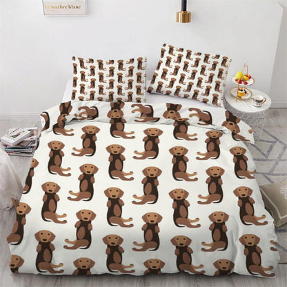 Dackel Bettwäsche Set 220x240 cm - 3-teilig Mikrofaser