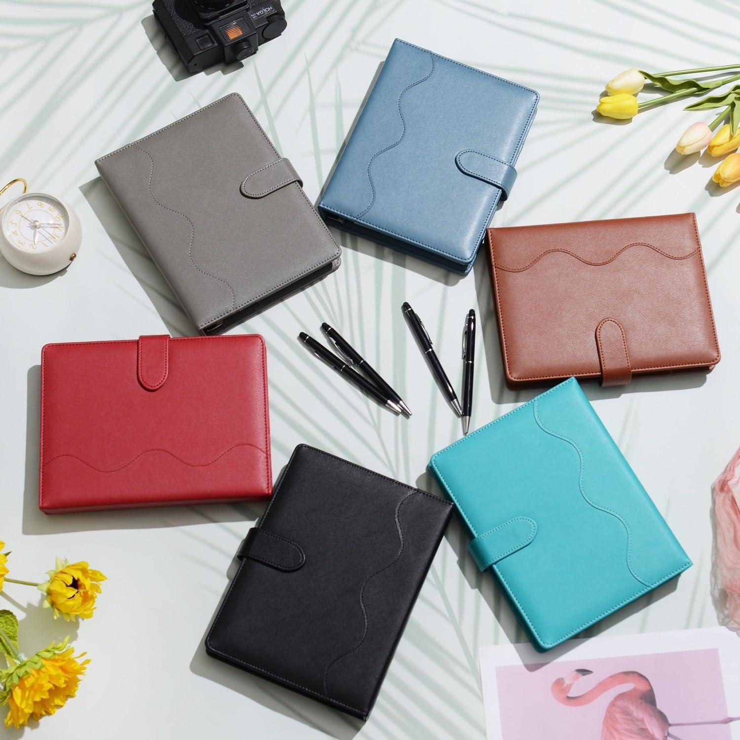 Nachfüllbares PU Leder A5 Tagebuch Schreibblock Organizer