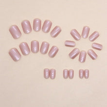 Rosa Glaze Press On Nails - Kurze, Quadratische Kunstnägel