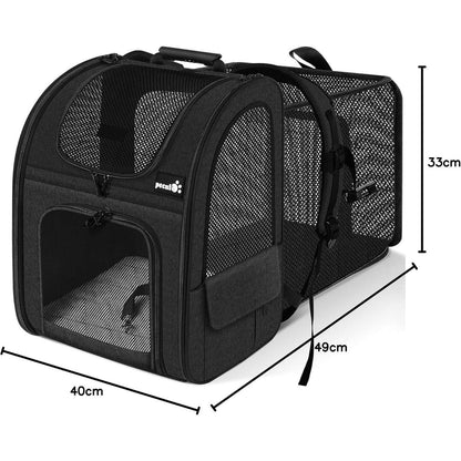 Erweiterbarer Haustier-Rucksack XL für Hunde & Katzen