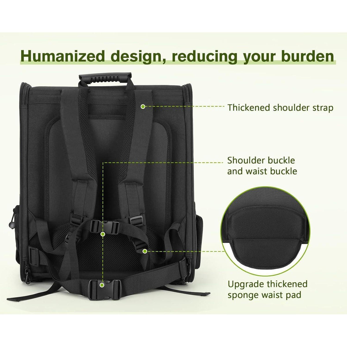 Erweiterbarer Haustierrucksack XL mit Fenster für Hunde & Katzen