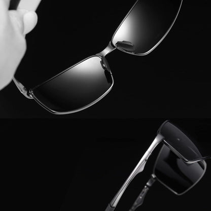 Polarisierte Sport Sonnenbrille Herren UV400 Schutz 2er Set Schwarz Grau